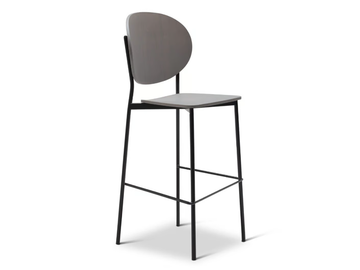 COCO METAL 360-M - High steel stool with back by Origins 1971 - view 2